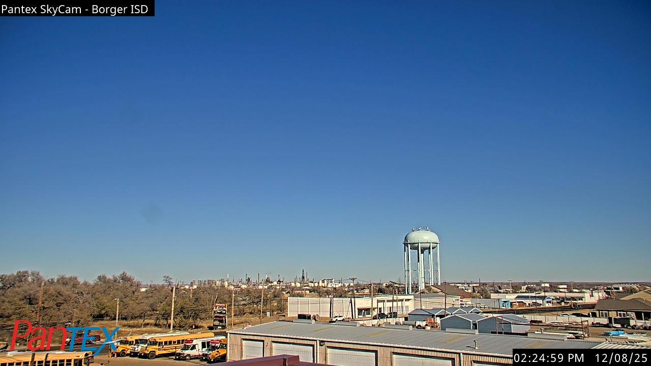 Thumbnail for current weather camera view from Borger ISD in Borger, Texas