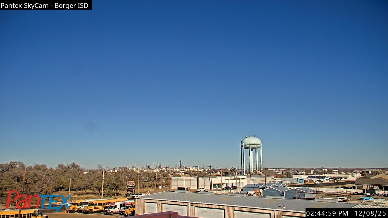Thumbnail for current weather camera view from Borger ISD in Borger, Texas