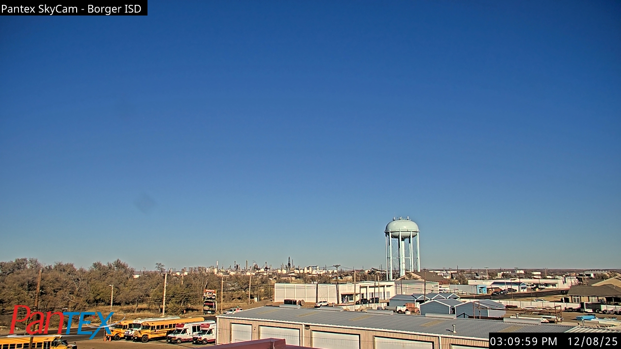 Thumbnail for current weather camera view from Borger ISD in Borger, Texas