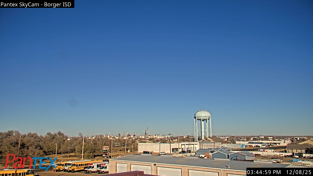Thumbnail for current weather camera view from Borger ISD in Borger, Texas