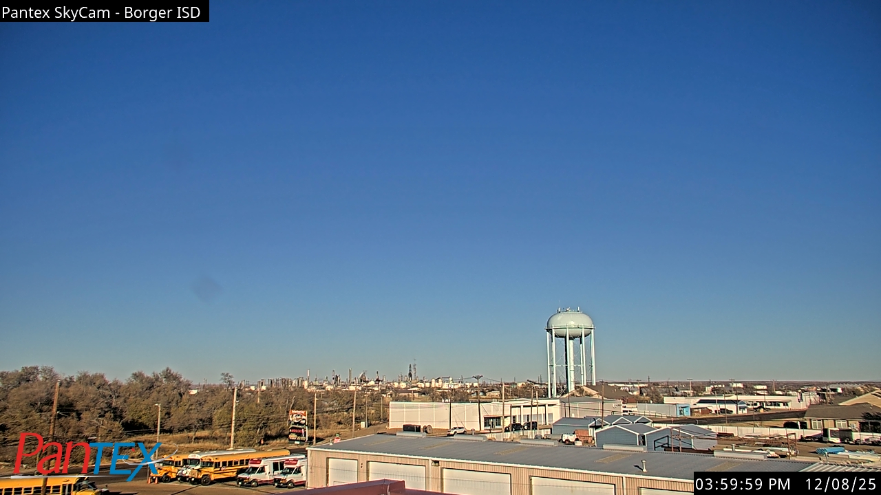 Thumbnail for current weather camera view from Borger ISD in Borger, Texas
