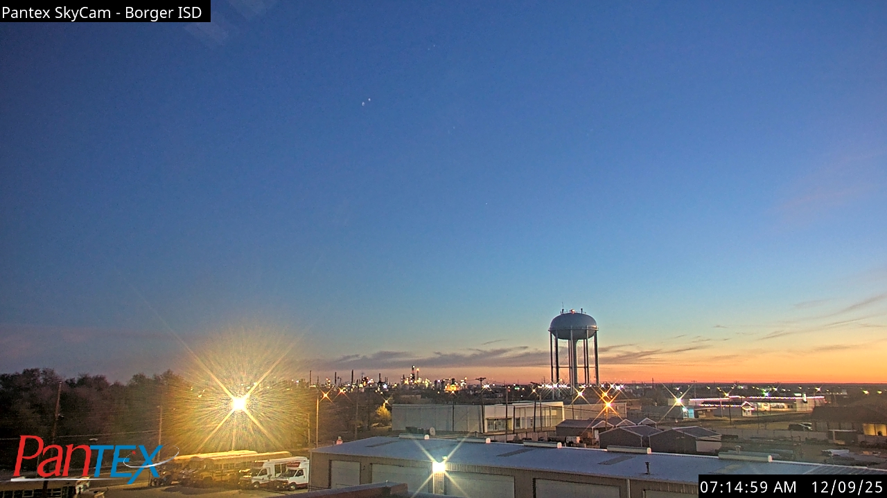 Thumbnail for current weather camera view from Borger ISD in Borger, Texas