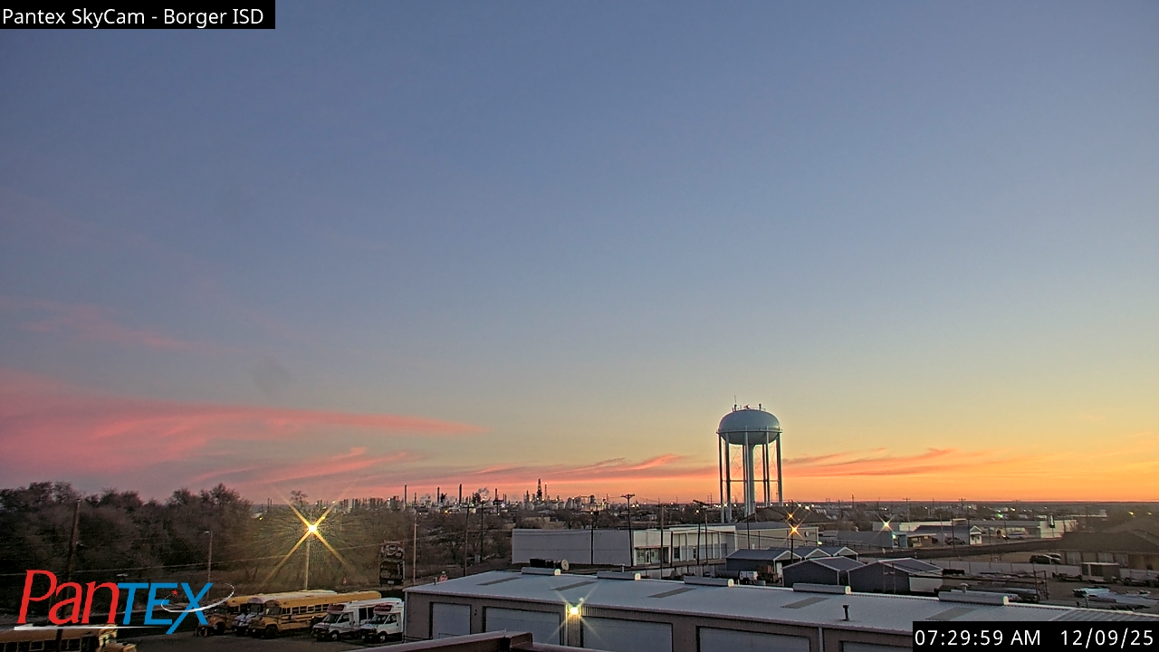 Thumbnail for current weather camera view from Borger ISD in Borger, Texas