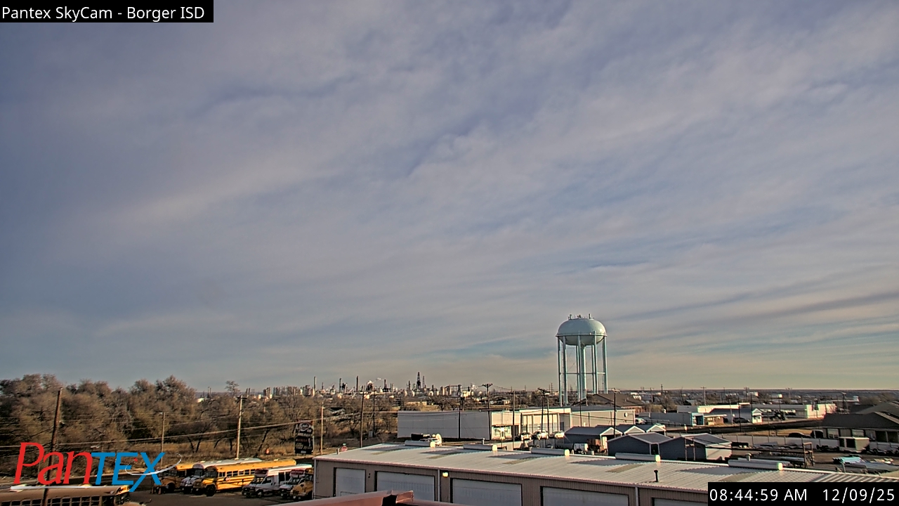 Thumbnail for current weather camera view from Borger ISD in Borger, Texas