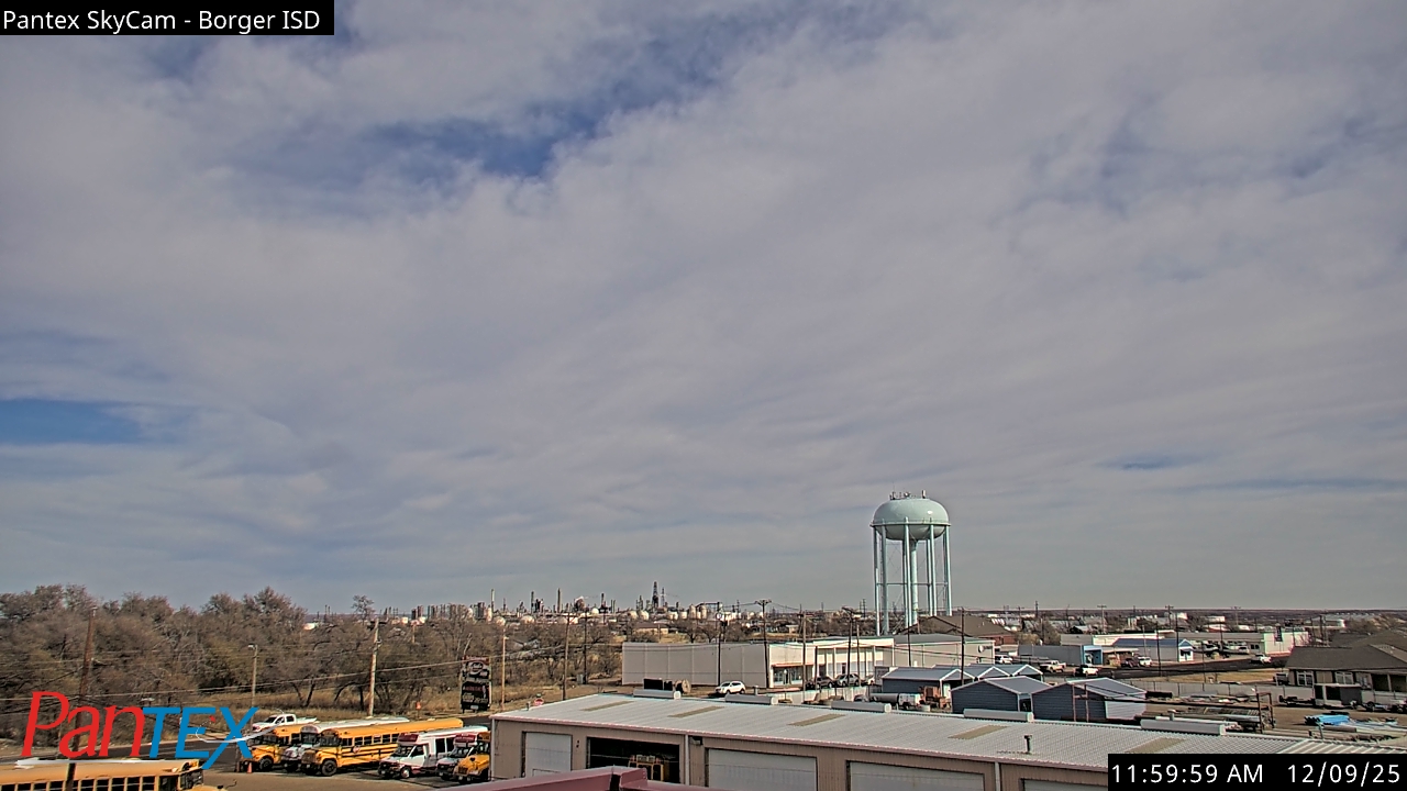 Thumbnail for current weather camera view from Borger ISD in Borger, Texas