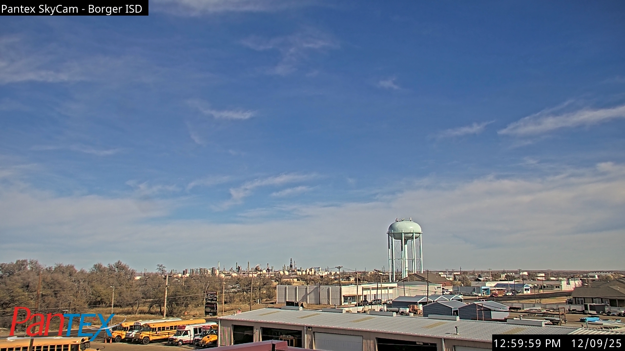 Thumbnail for current weather camera view from Borger ISD in Borger, Texas