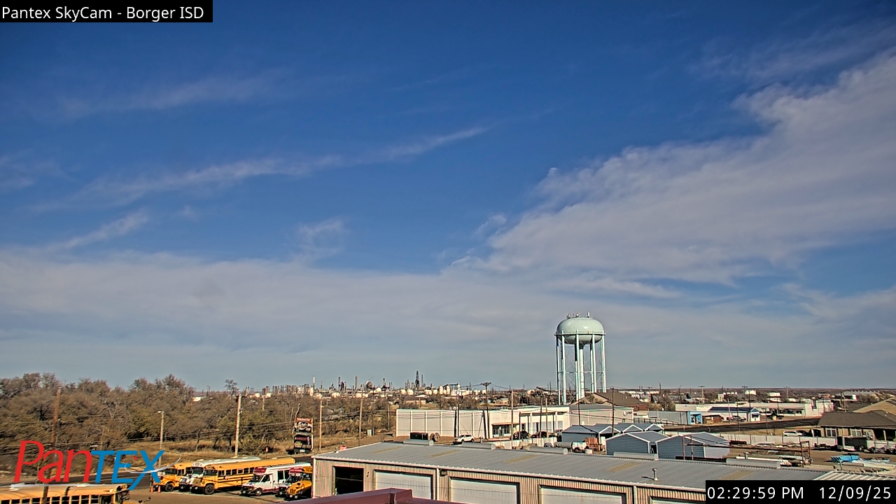 Thumbnail for current weather camera view from Borger ISD in Borger, Texas
