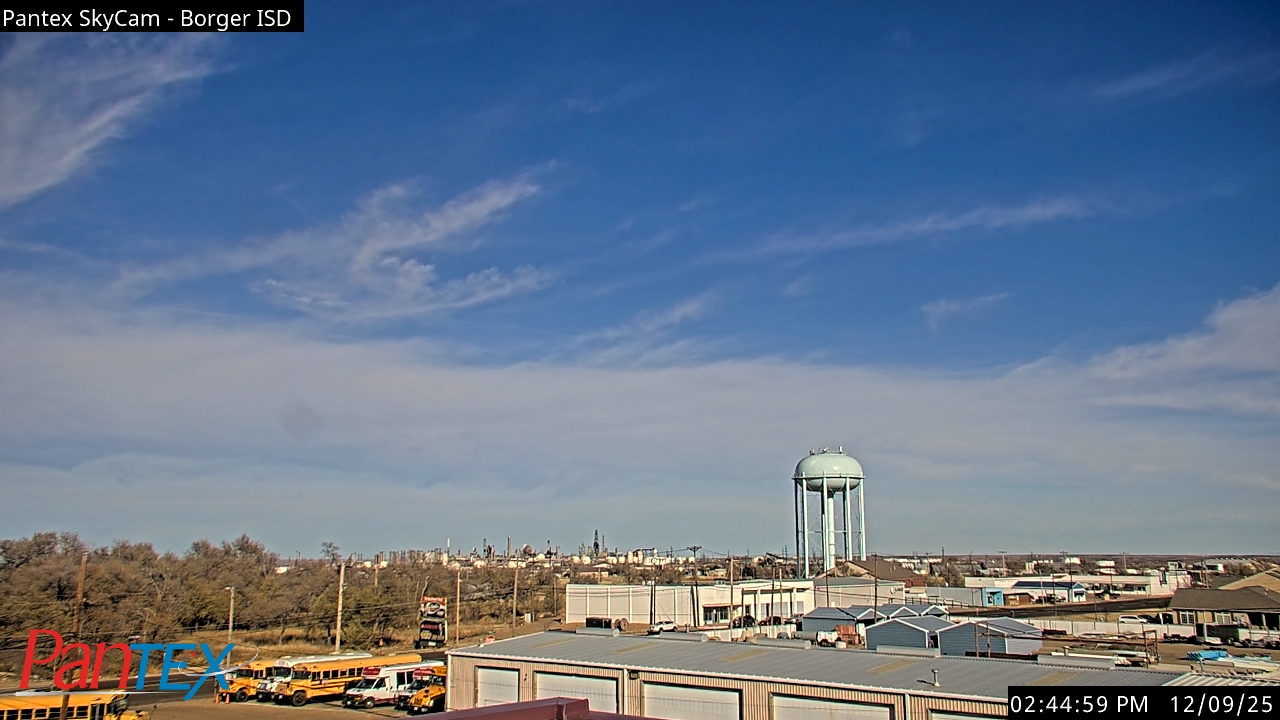 Thumbnail for current weather camera view from Borger ISD in Borger, Texas