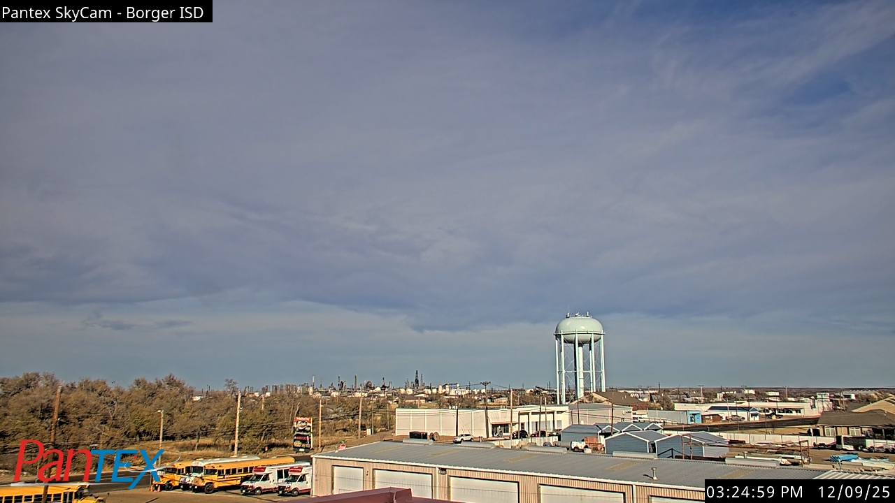 Thumbnail for current weather camera view from Borger ISD in Borger, Texas