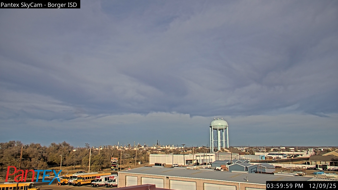 Thumbnail for current weather camera view from Borger ISD in Borger, Texas