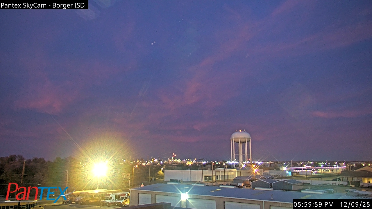 Thumbnail for current weather camera view from Borger ISD in Borger, Texas