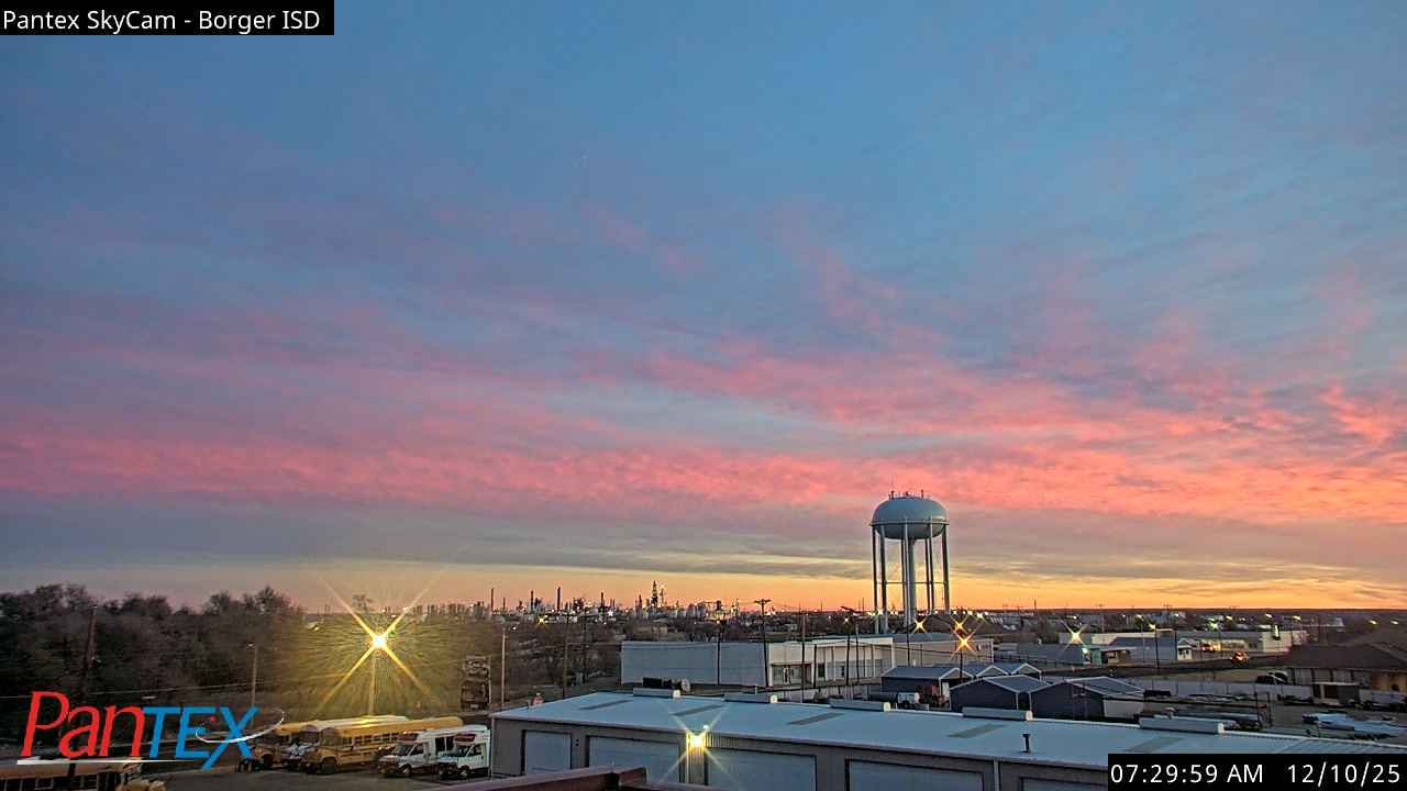 Thumbnail for current weather camera view from Borger ISD in Borger, Texas