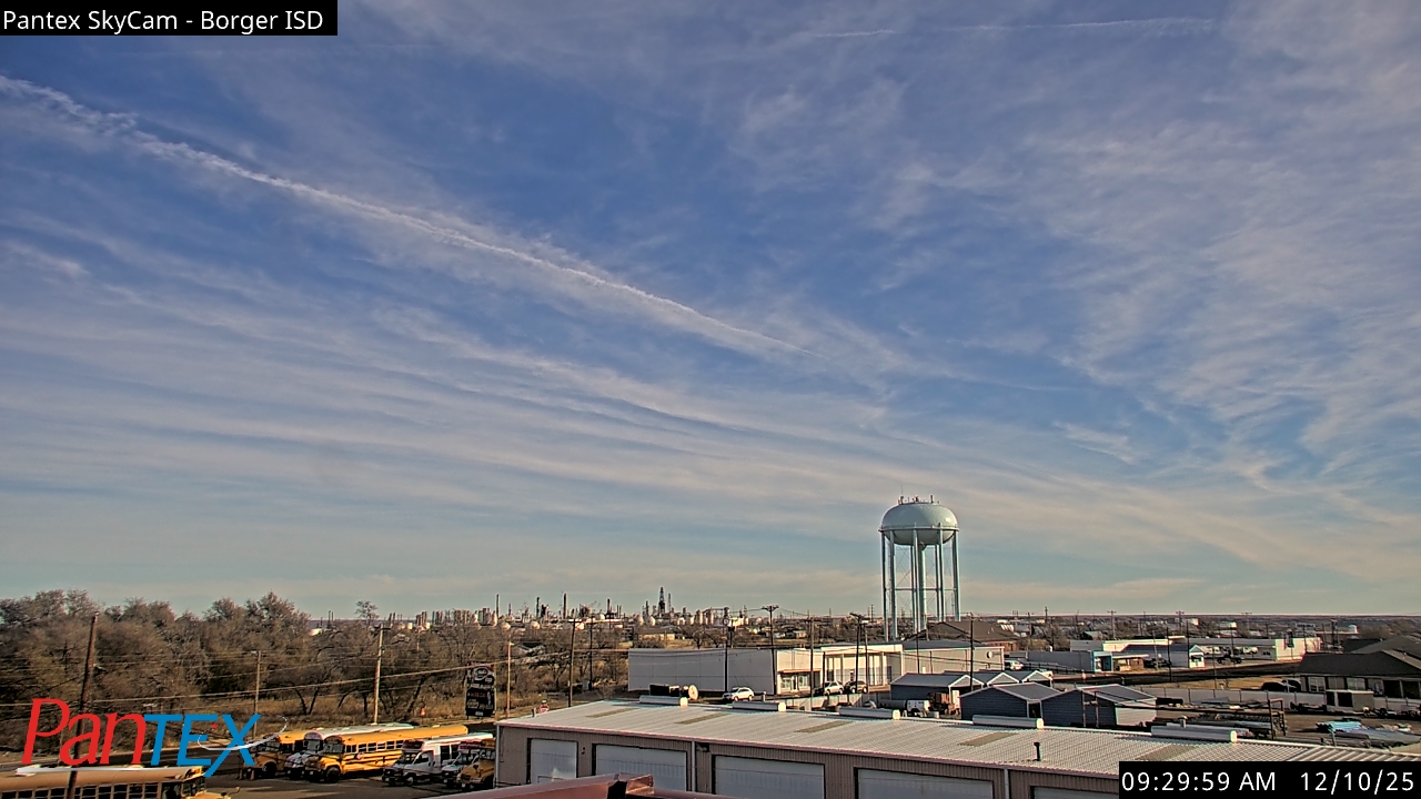 Thumbnail for current weather camera view from Borger ISD in Borger, Texas