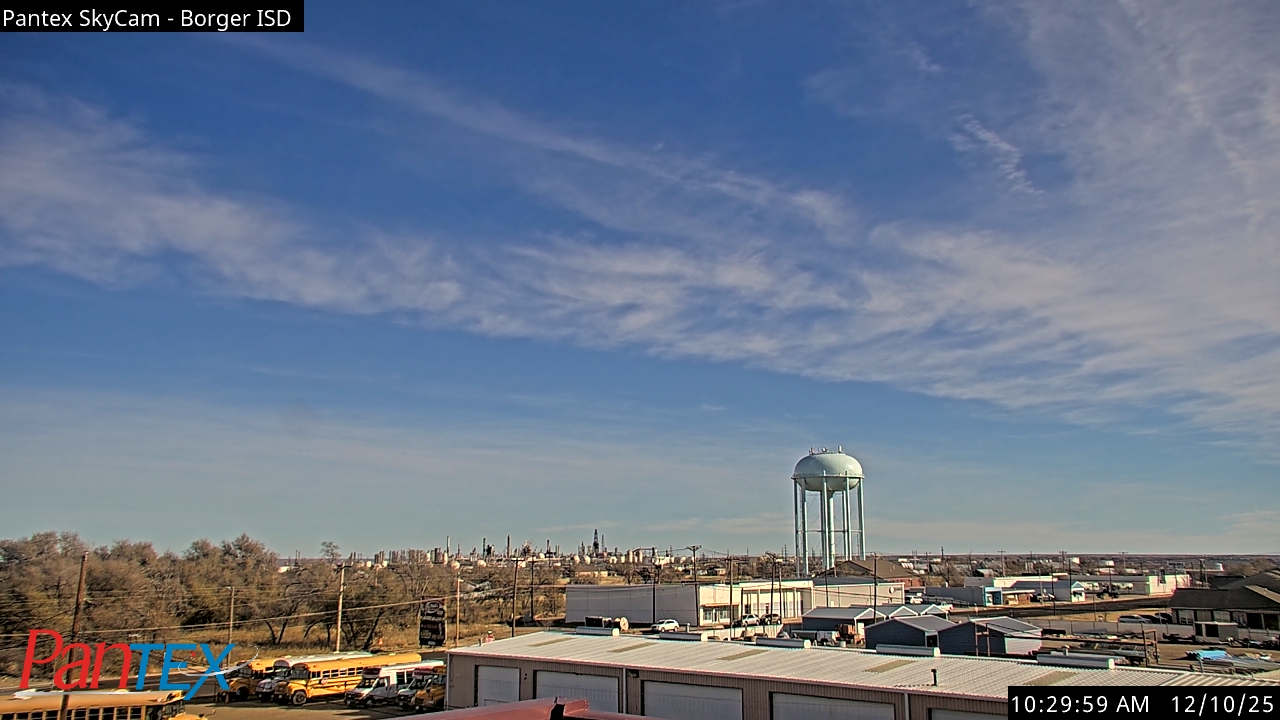 Thumbnail for current weather camera view from Borger ISD in Borger, Texas