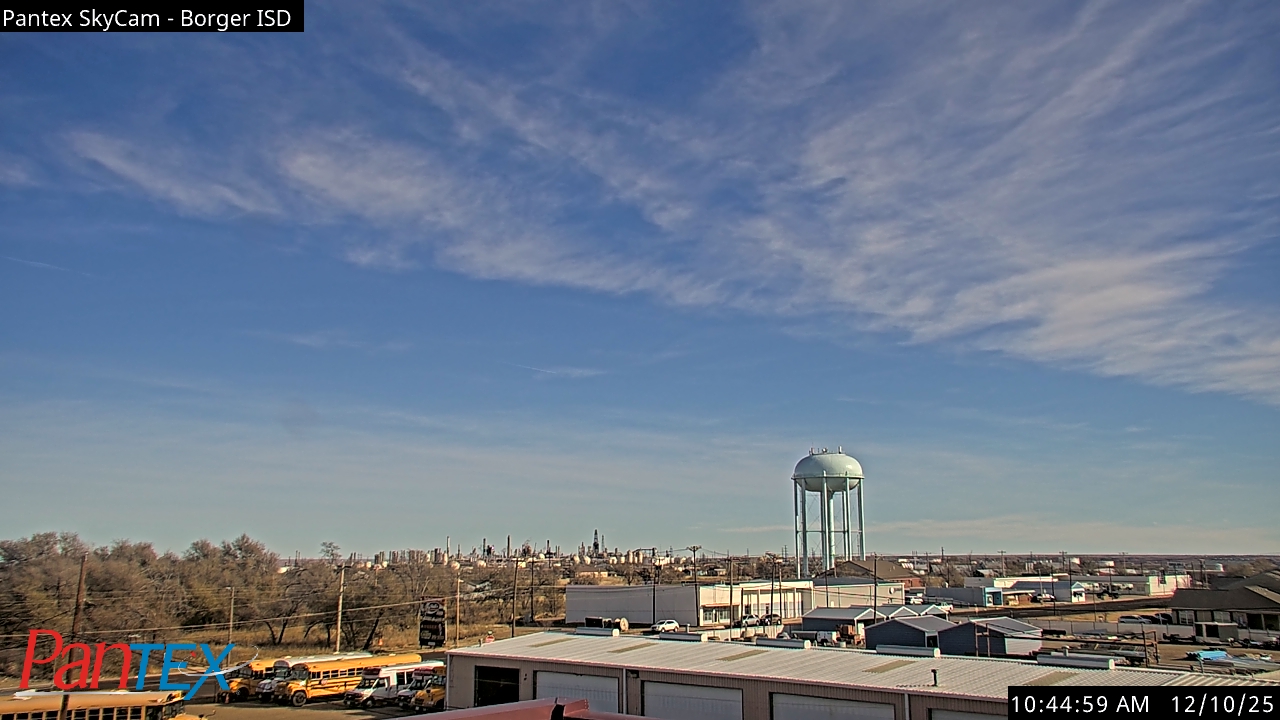 Thumbnail for current weather camera view from Borger ISD in Borger, Texas