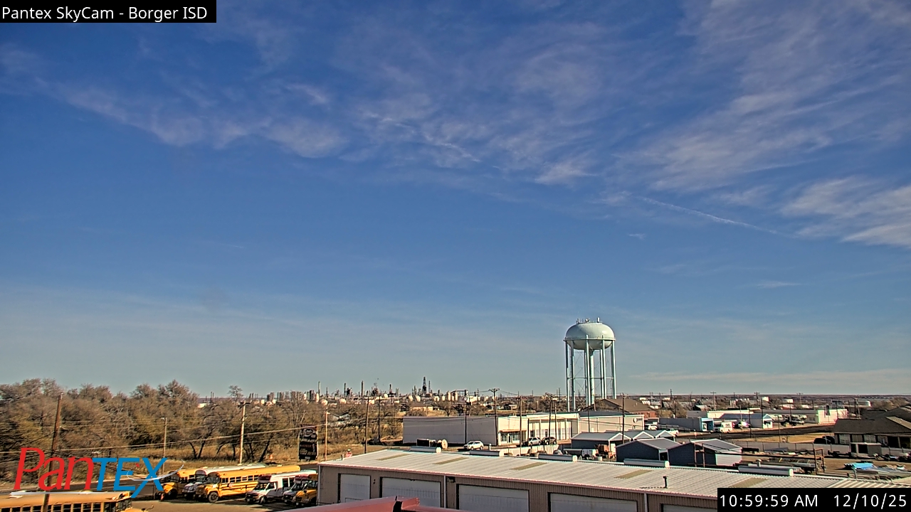 Thumbnail for current weather camera view from Borger ISD in Borger, Texas