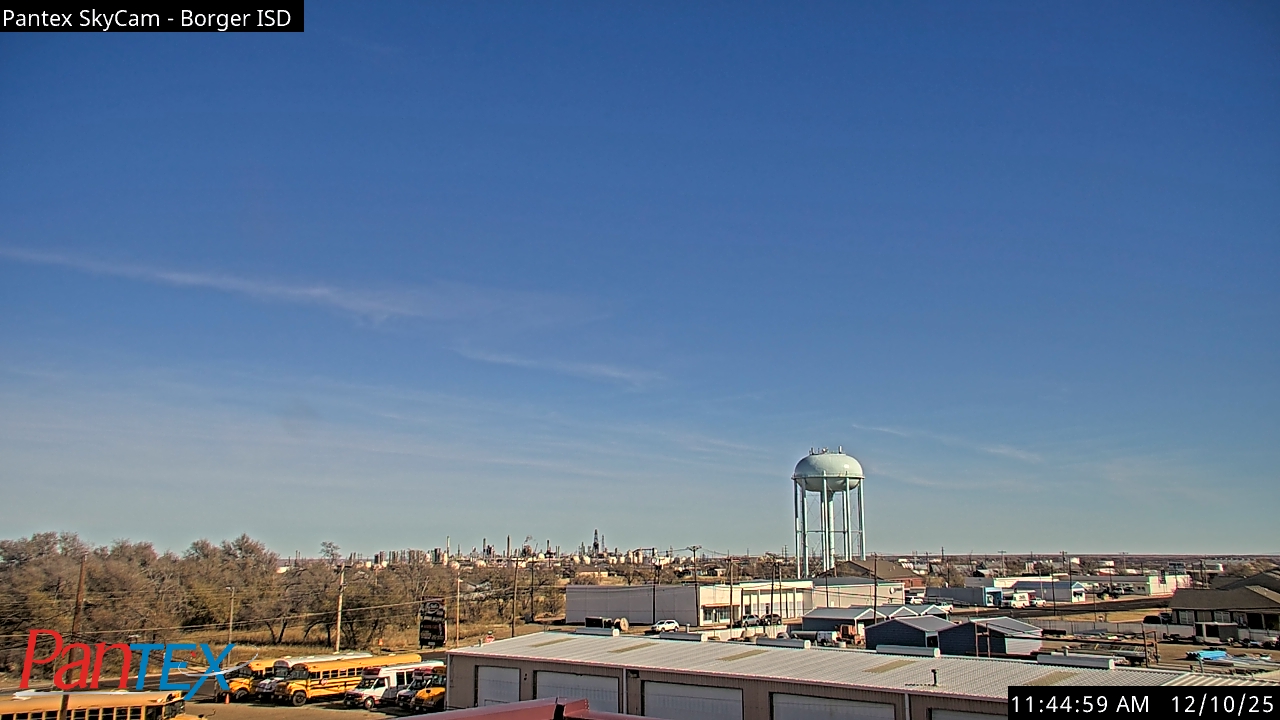 Thumbnail for current weather camera view from Borger ISD in Borger, Texas