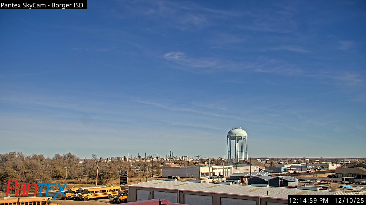 Thumbnail for current weather camera view from Borger ISD in Borger, Texas