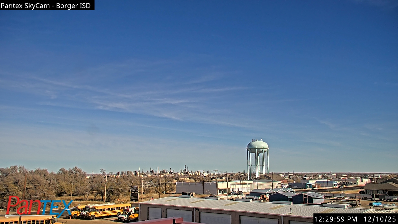 Thumbnail for current weather camera view from Borger ISD in Borger, Texas