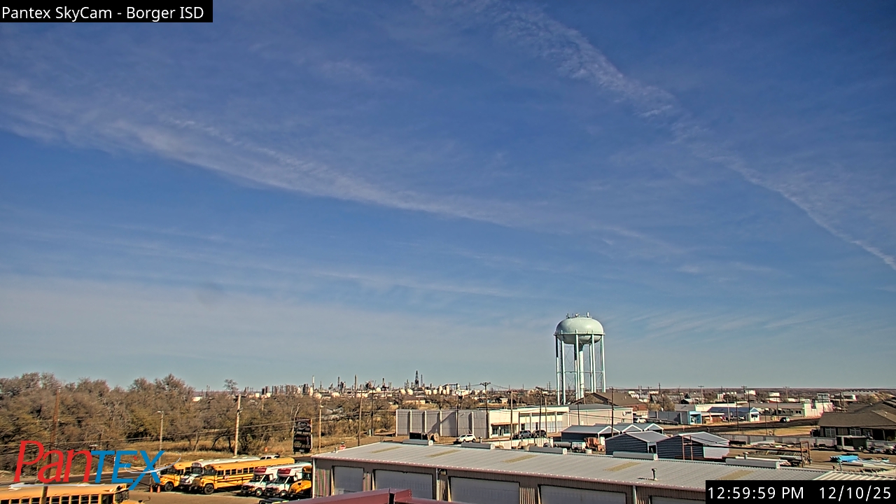 Thumbnail for current weather camera view from Borger ISD in Borger, Texas