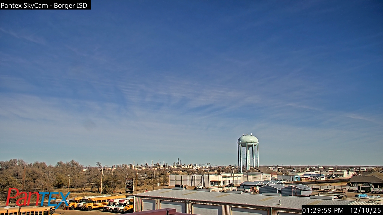 Thumbnail for current weather camera view from Borger ISD in Borger, Texas