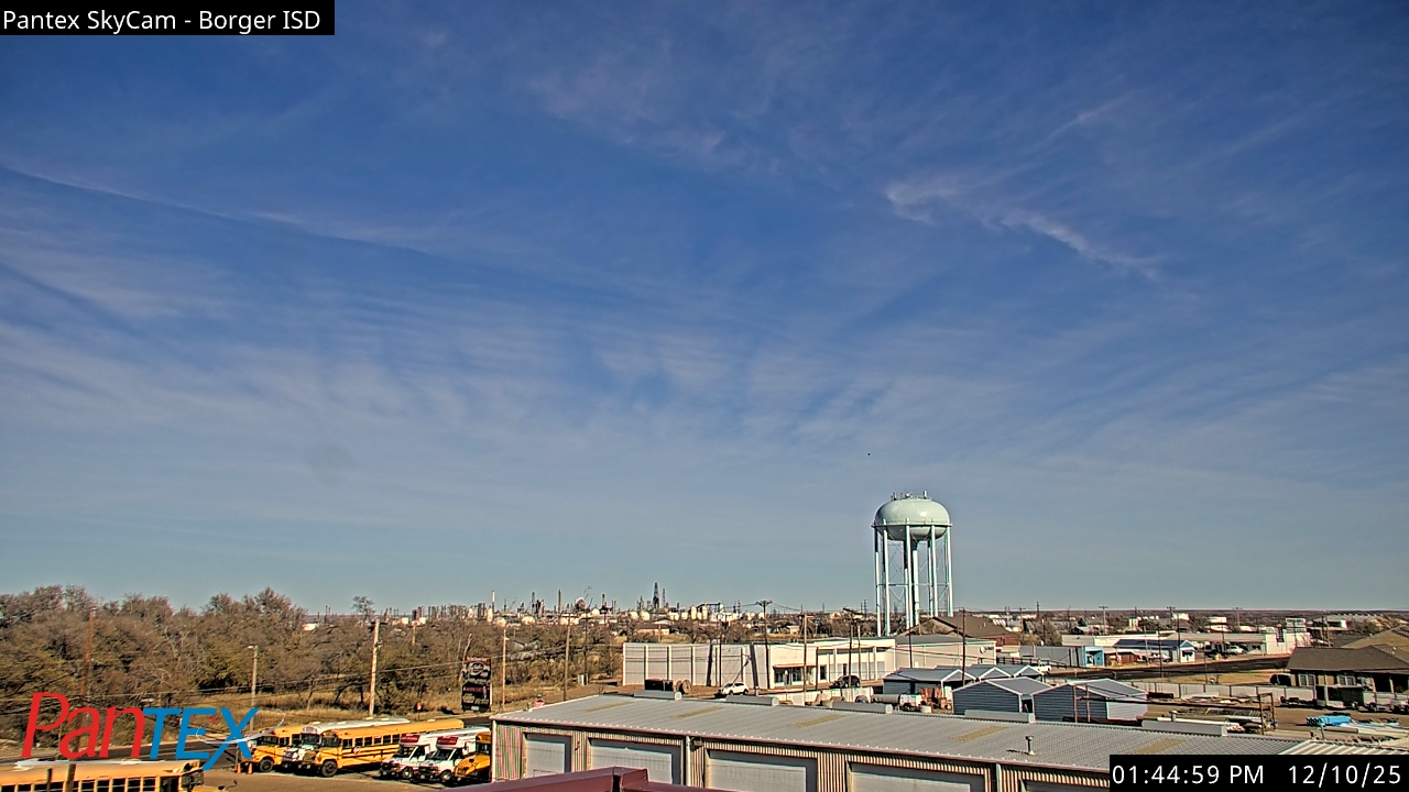 Thumbnail for current weather camera view from Borger ISD in Borger, Texas