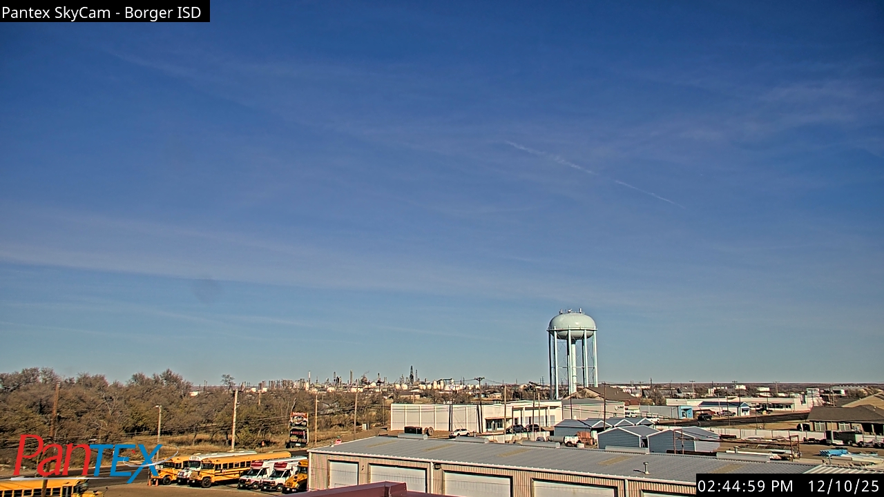 Thumbnail for current weather camera view from Borger ISD in Borger, Texas