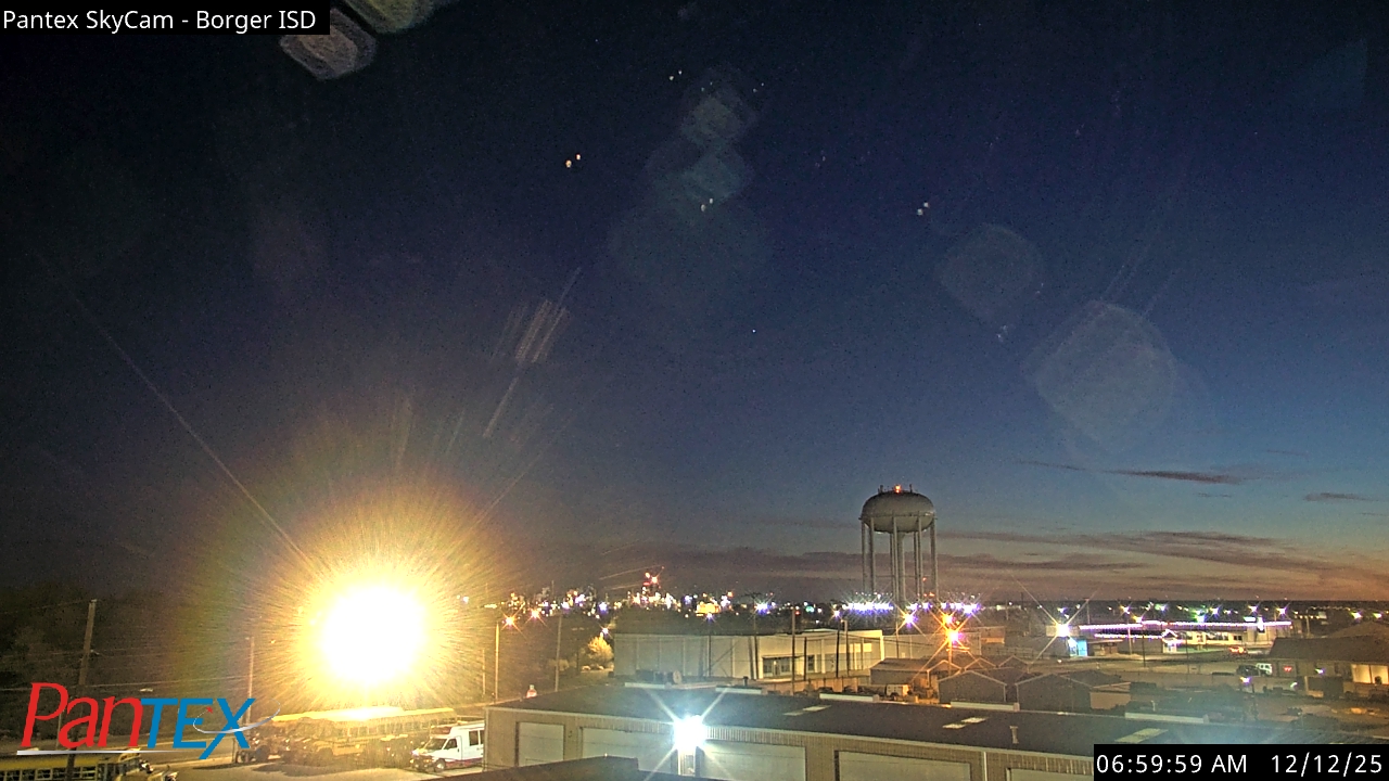 Thumbnail for current weather camera view from Borger ISD in Borger, Texas