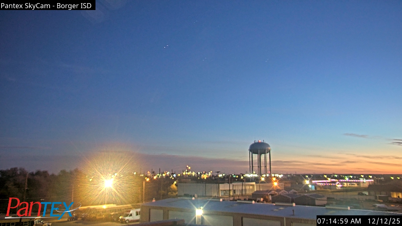 Thumbnail for current weather camera view from Borger ISD in Borger, Texas