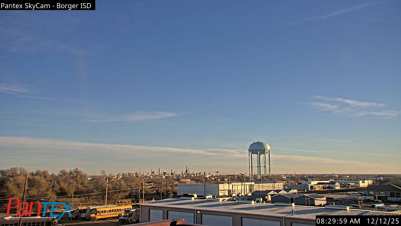 Thumbnail for current weather camera view from Borger ISD in Borger, Texas