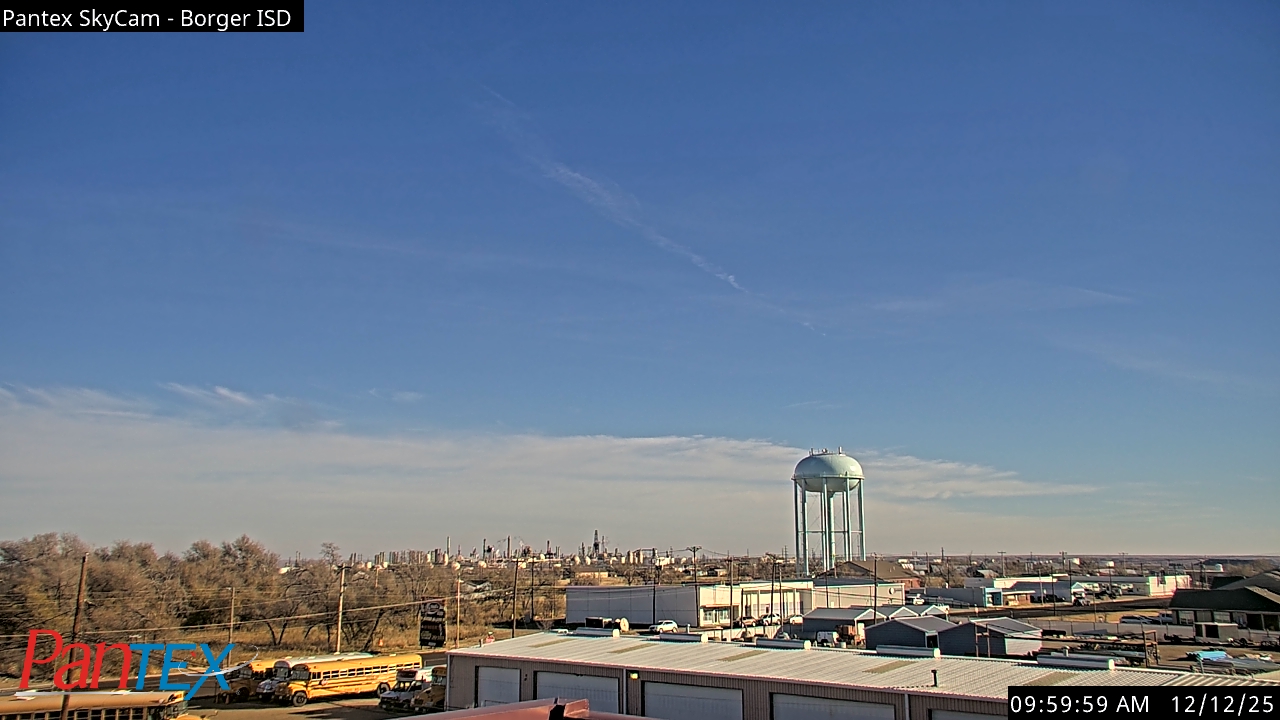 Thumbnail for current weather camera view from Borger ISD in Borger, Texas