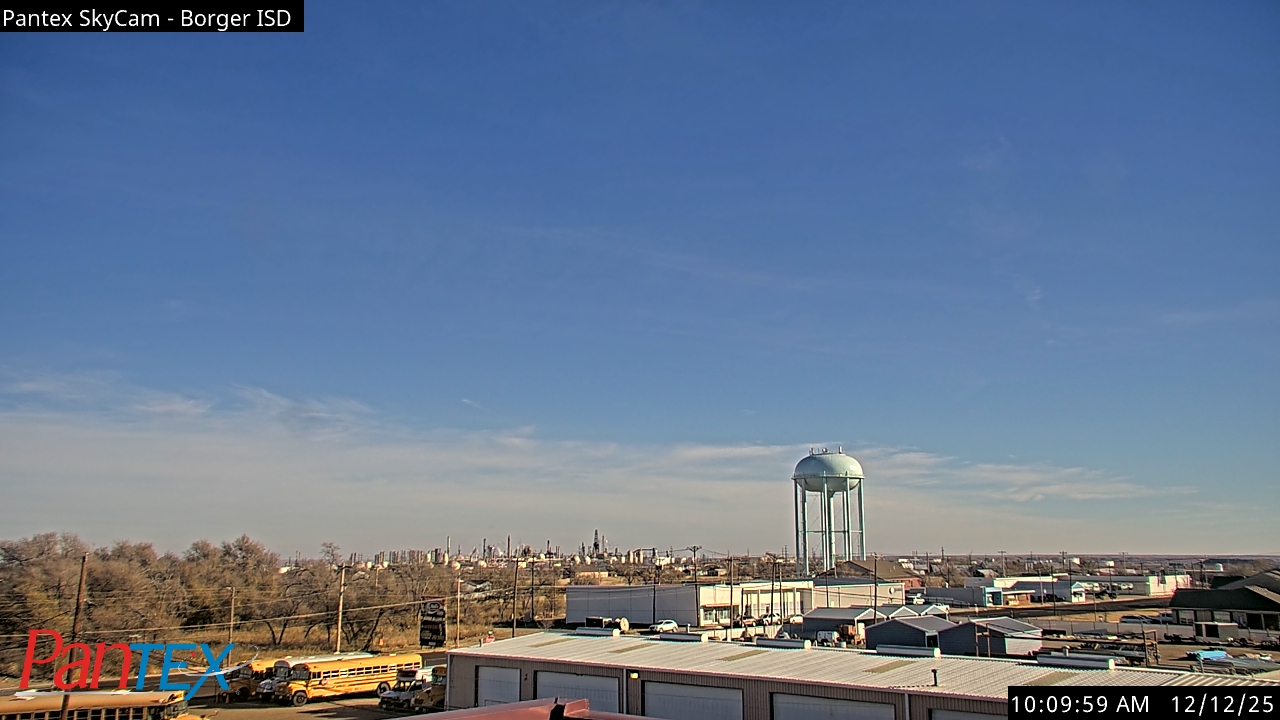 Thumbnail for current weather camera view from Borger ISD in Borger, Texas