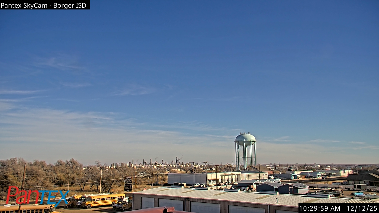 Thumbnail for current weather camera view from Borger ISD in Borger, Texas