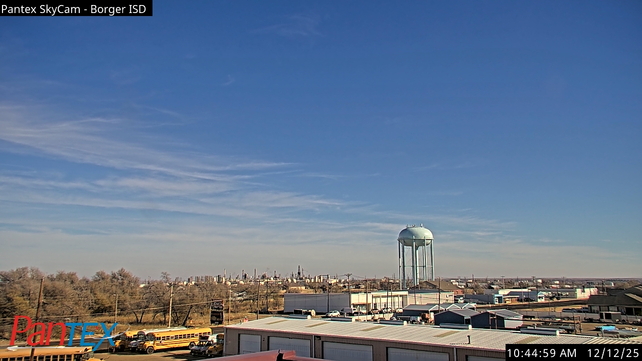 Thumbnail for current weather camera view from Borger ISD in Borger, Texas