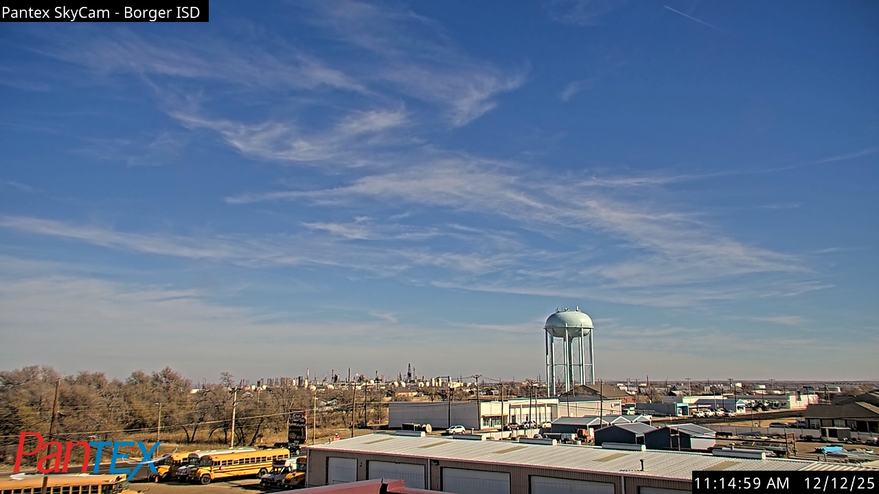 Thumbnail for current weather camera view from Borger ISD in Borger, Texas