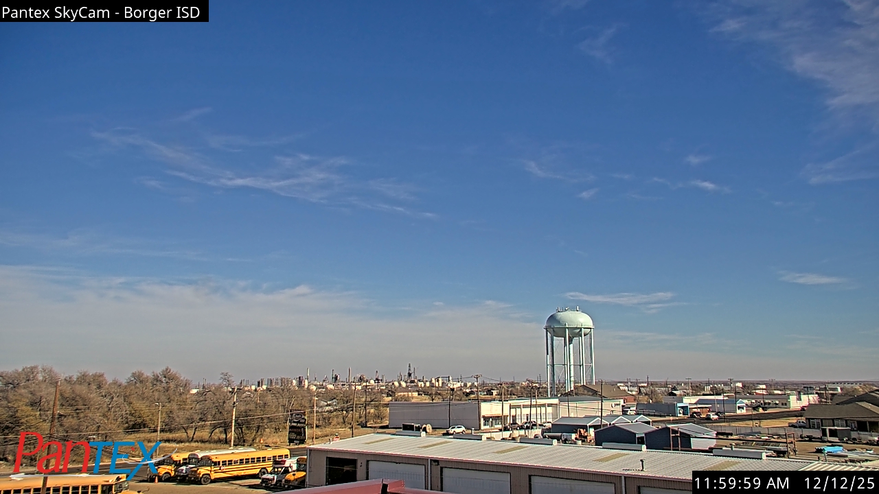 Thumbnail for current weather camera view from Borger ISD in Borger, Texas