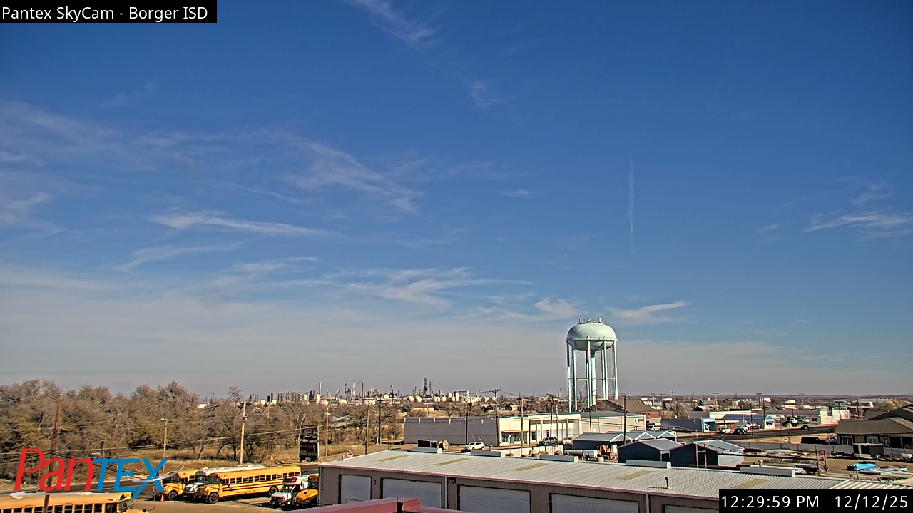 Thumbnail for current weather camera view from Borger ISD in Borger, Texas
