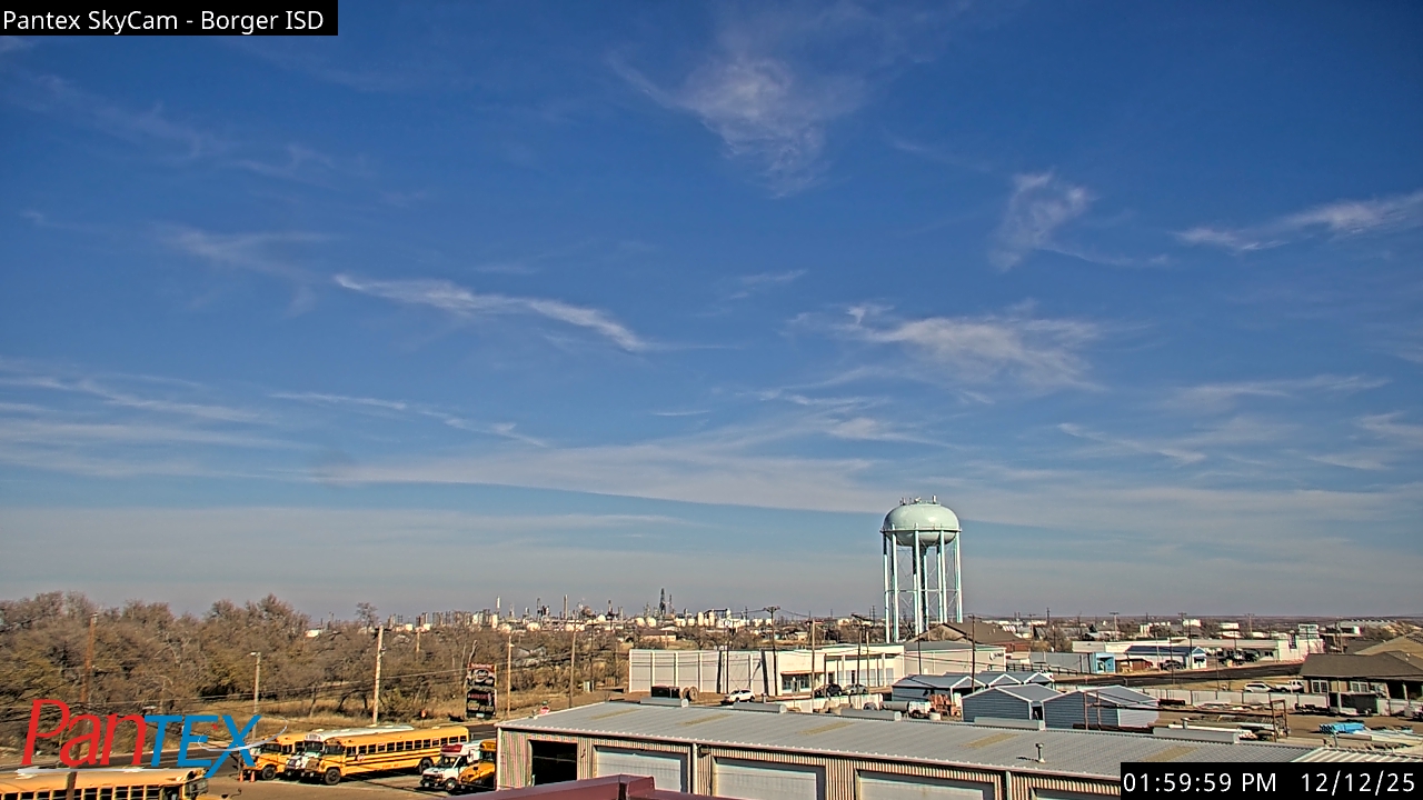 Thumbnail for current weather camera view from Borger ISD in Borger, Texas