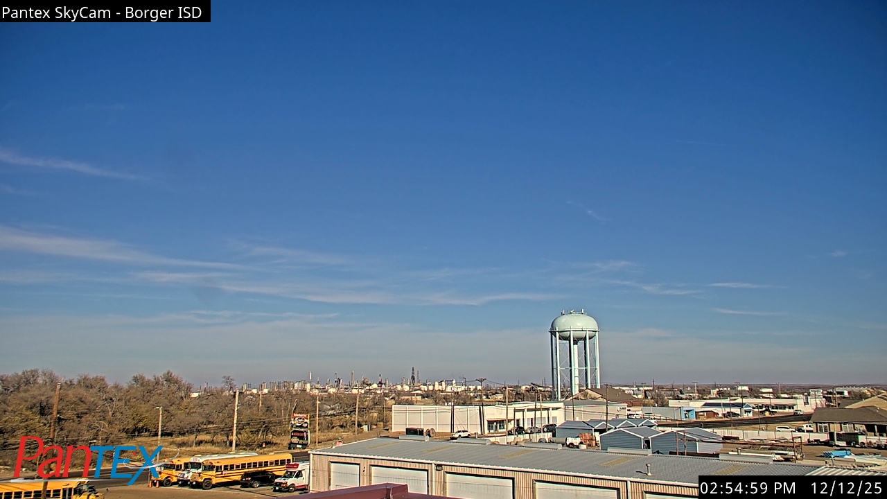 Thumbnail for current weather camera view from Borger ISD in Borger, Texas