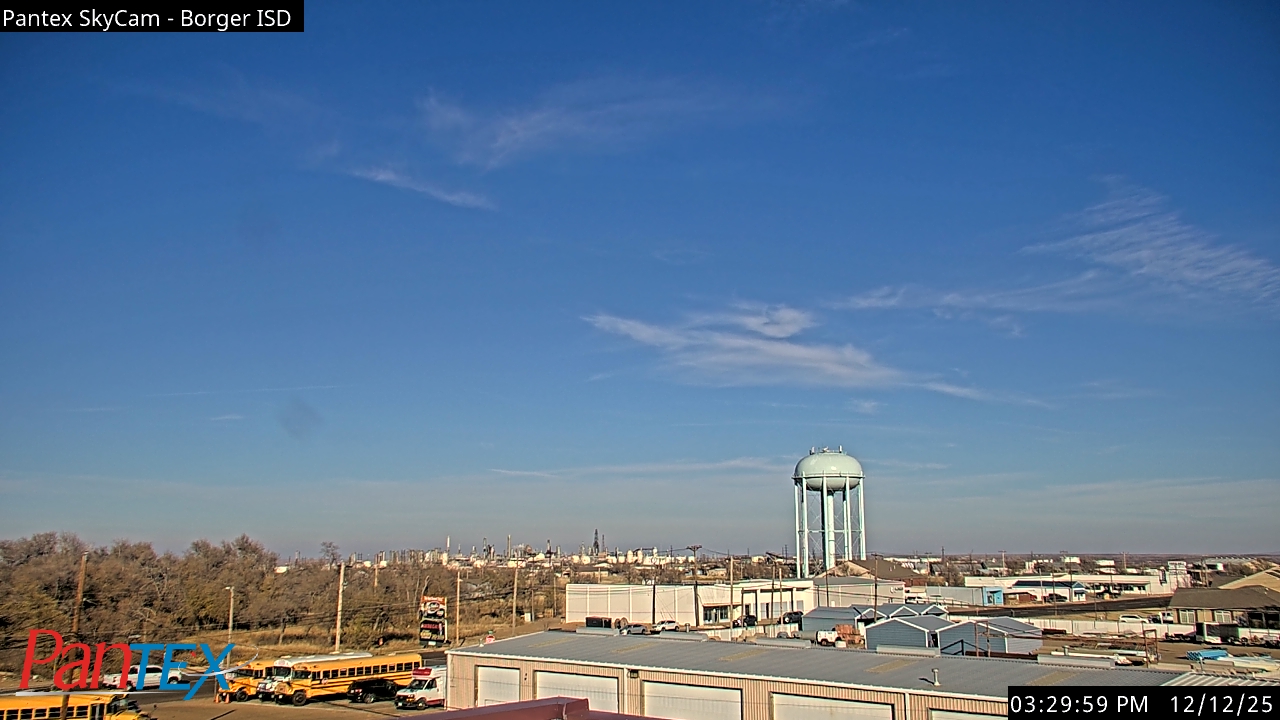 Thumbnail for current weather camera view from Borger ISD in Borger, Texas