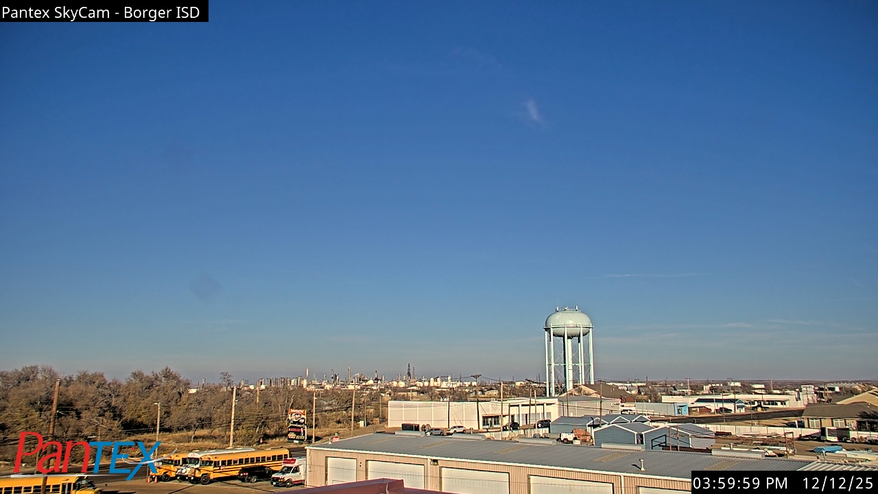 Thumbnail for current weather camera view from Borger ISD in Borger, Texas
