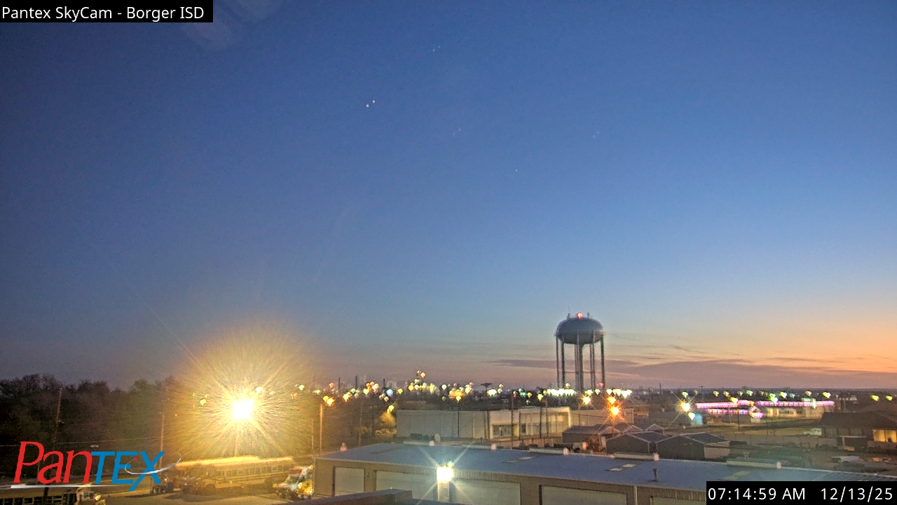 Thumbnail for current weather camera view from Borger ISD in Borger, Texas