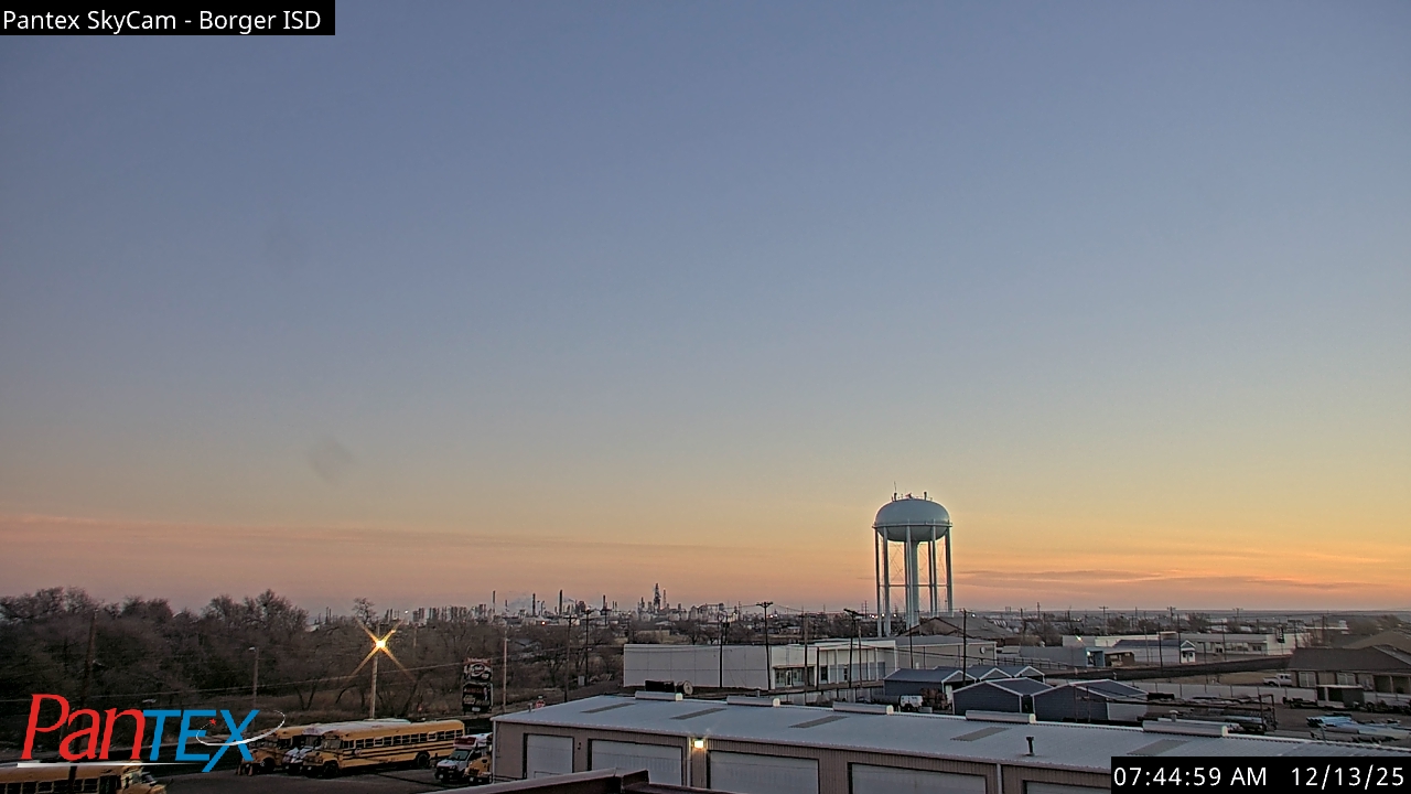 Thumbnail for current weather camera view from Borger ISD in Borger, Texas