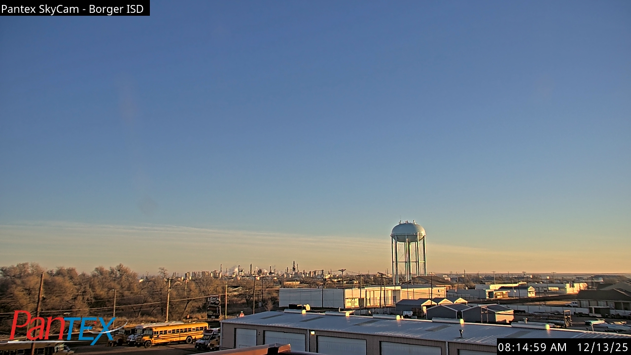 Thumbnail for current weather camera view from Borger ISD in Borger, Texas