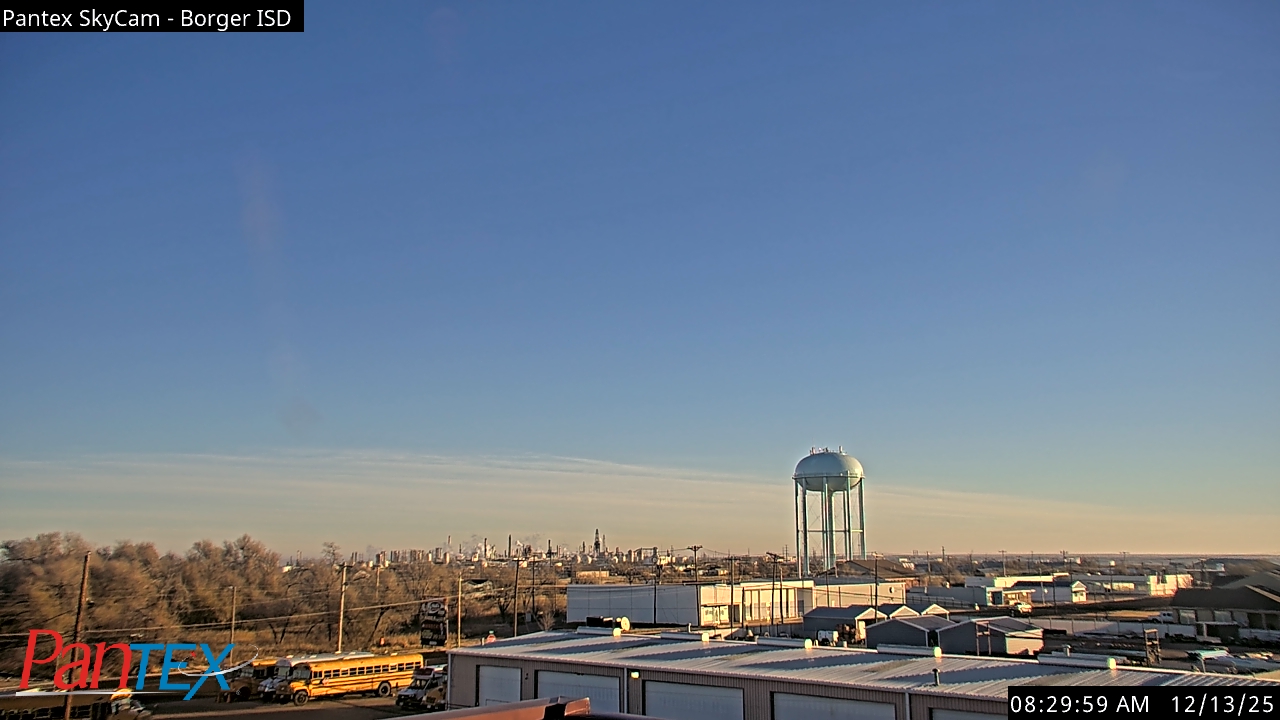 Thumbnail for current weather camera view from Borger ISD in Borger, Texas