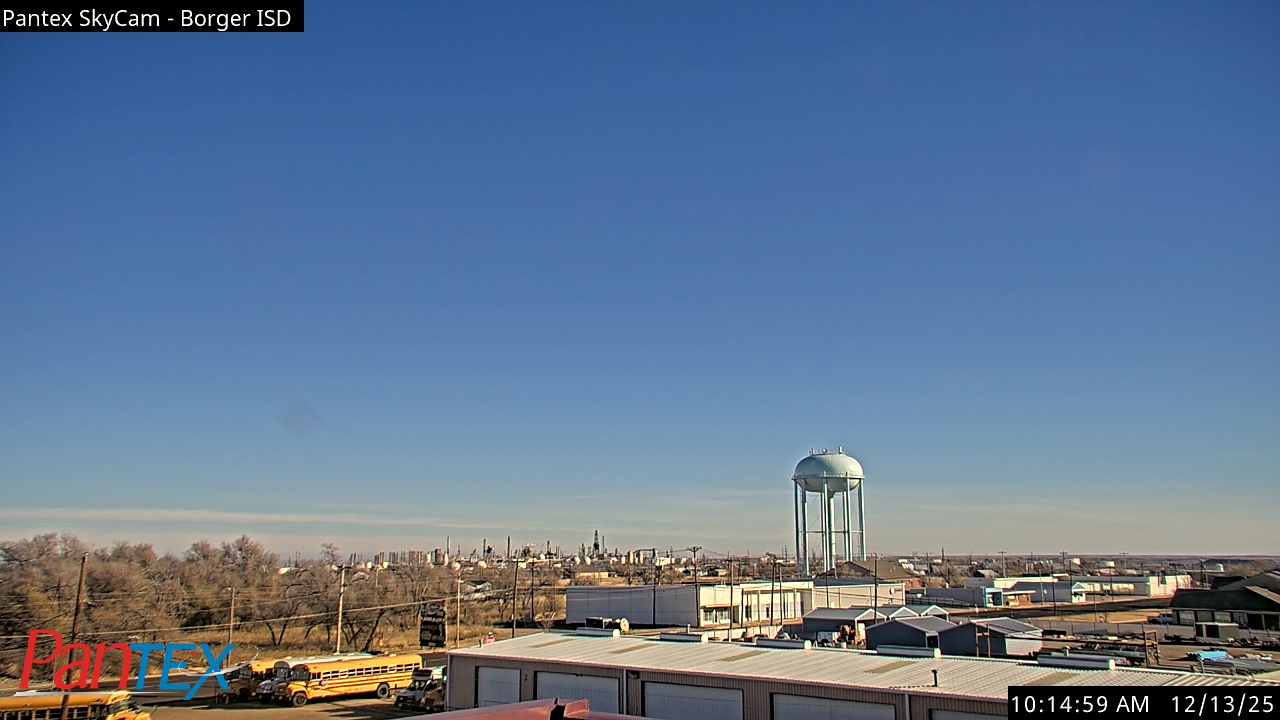 Thumbnail for current weather camera view from Borger ISD in Borger, Texas