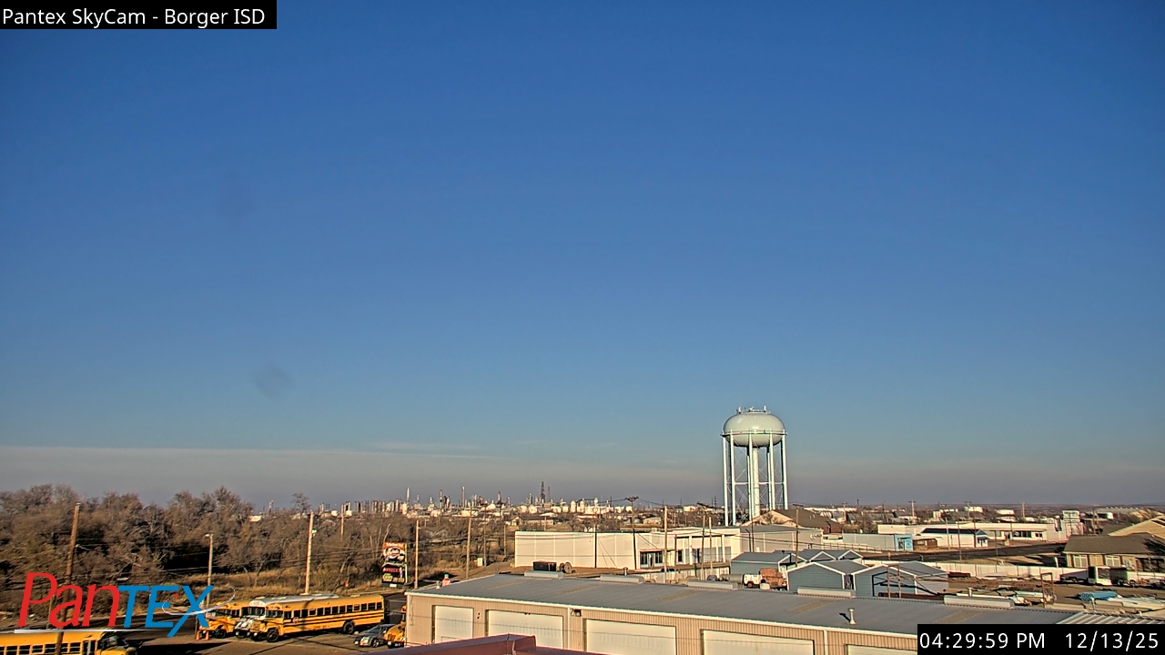 Thumbnail for current weather camera view from Borger ISD in Borger, Texas