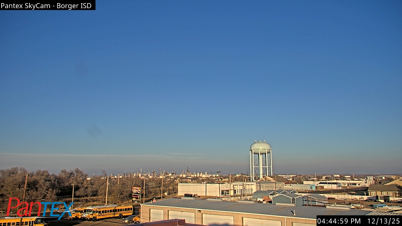 Thumbnail for current weather camera view from Borger ISD in Borger, Texas