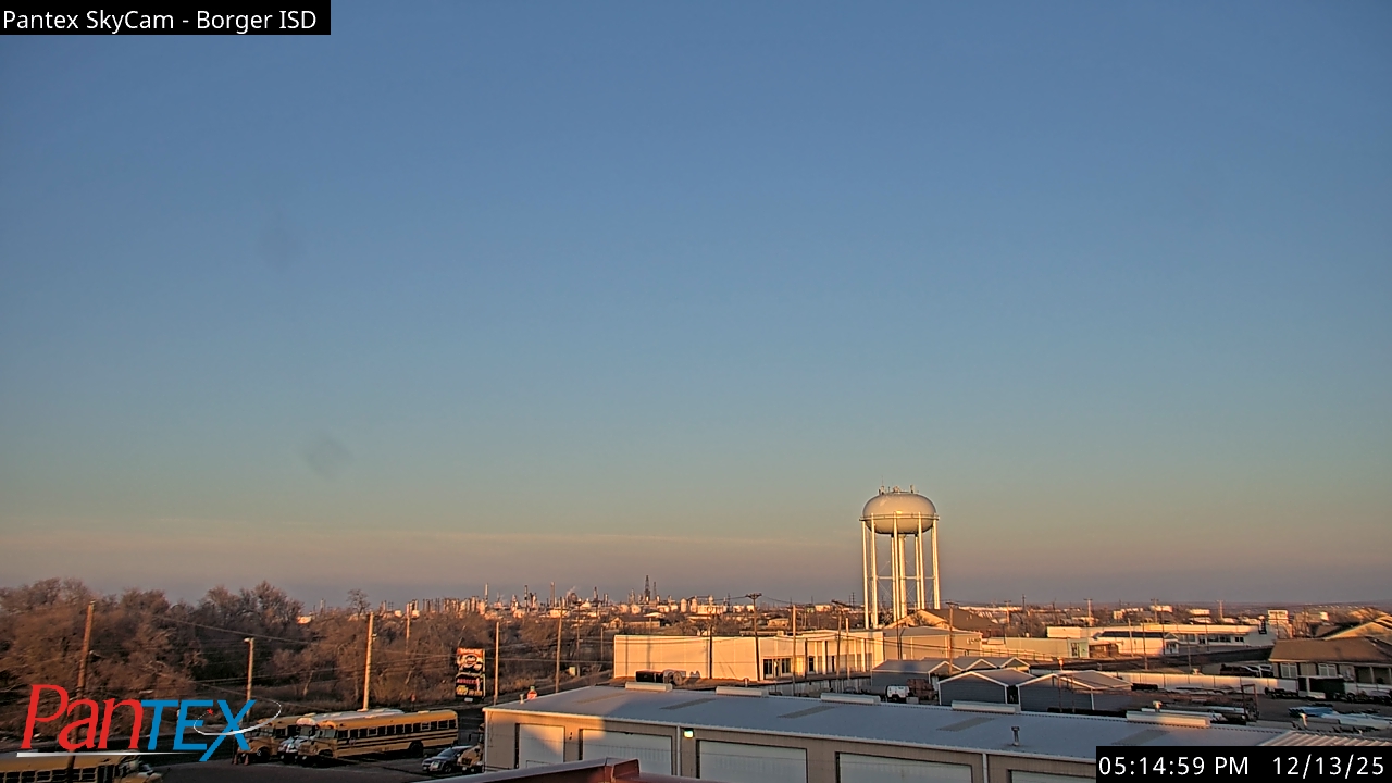 Thumbnail for current weather camera view from Borger ISD in Borger, Texas