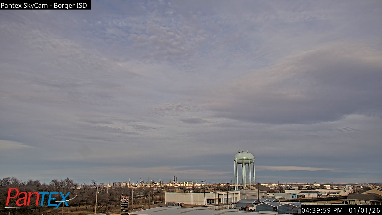 Thumbnail for current weather camera view from Borger ISD in Borger, Texas